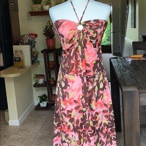 Adorable plus size knit halter dress